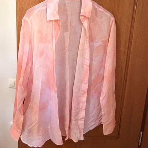 Bershka 100% cotton pink shirt, size S