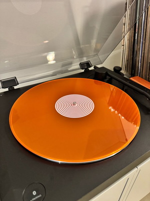 Acrylic Slipmat 12” neon πορτοκαλί 3mm σαν καινούργιο για πικάπ