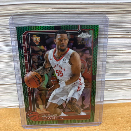 2025-26 Topps Chrome Alijah Martin Green Basketball Refractor RC #290 new