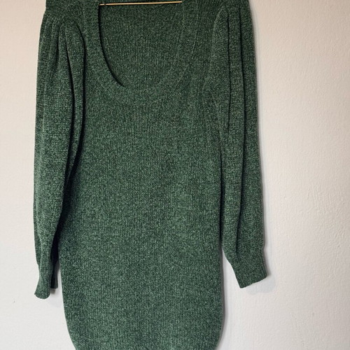 Funky Buddha soft green knitted dress like new