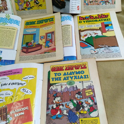 Mickey Mouse comics used, pack of 5 issues 1990-1995