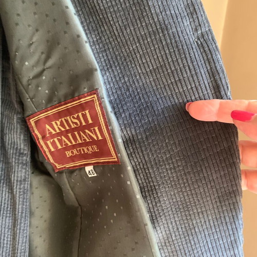 Grey corduroy suit set (jacket with skirt) like new