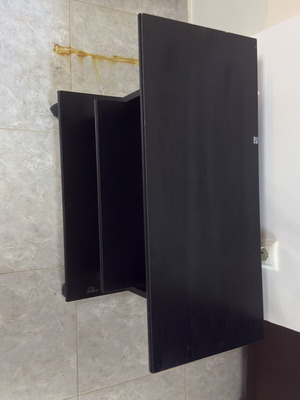 Trolley black with shelves used, mobile furniture