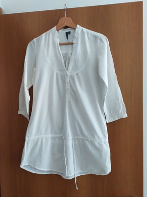 Women's beach shirt used, size M, white