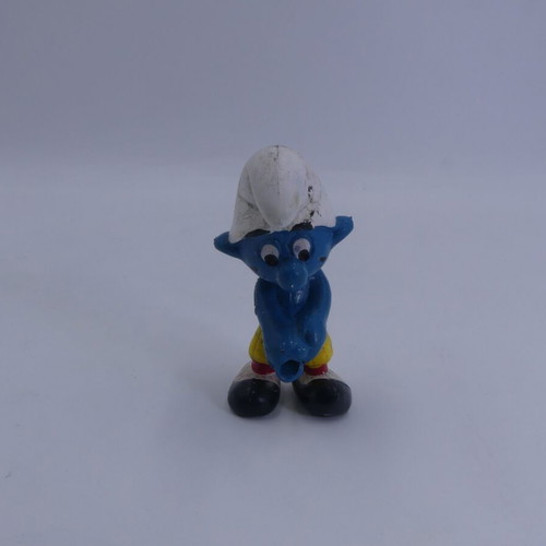 Smurfs 20055 Golfer φιγούρα PVC μεταχειρισμένη, vintage 80's, χωρίς μπαστούνι γκολφ