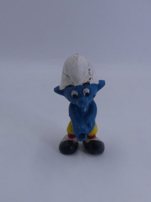 Smurfs 20055 Golfer φιγούρα PVC μεταχειρισμένη, vintage 80's, χωρίς μπαστούνι γκολφ
