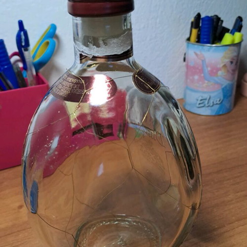 Dimple whisky bottle empty used