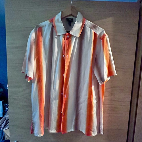 H&M Shirt size S beige and orange like new