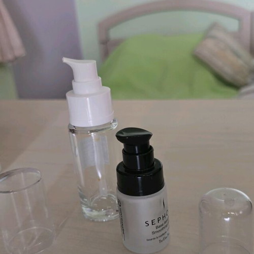 Glass jars and bottles like new with lids and droppers