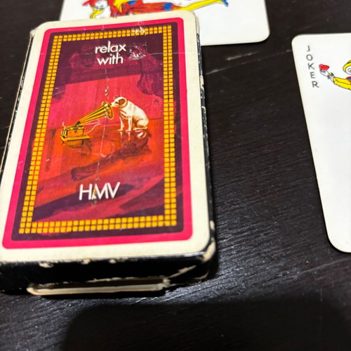 Antique HMV playing cards like new, collectible His Masters Voice