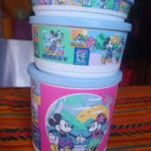 Disney Tupperware set 3 pieces new airtight containers