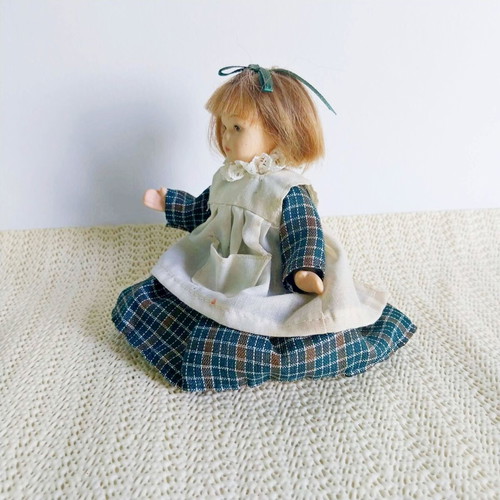 Vintage Small French Doll with Ceramic Body like new