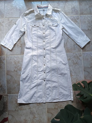 Bogner Fire + Ice white shirt dress like new, size S