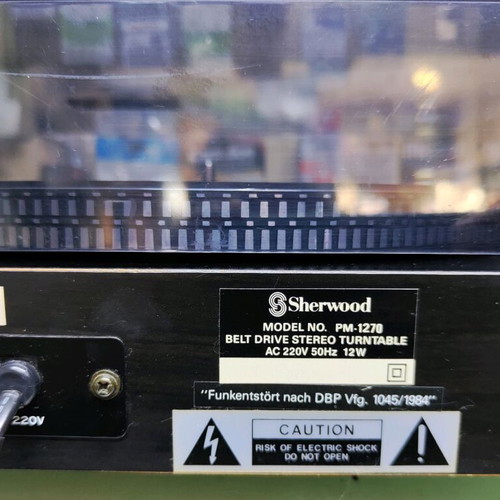 Sherwood PM-1270 turntable used with Ortofon