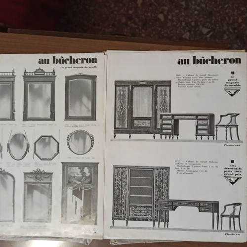 Au Búcheron furniture collectible catalog used, interwar period