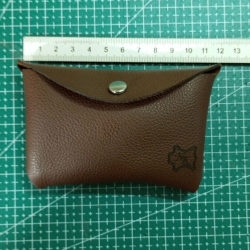 Handmade wallet from genuine soft cow leather, new, brown