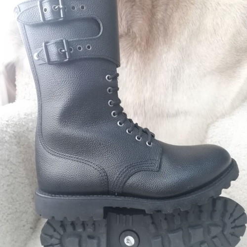 French Army boots new, genuine leather, size 44, black