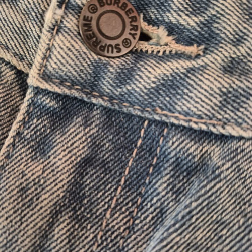 Burberry x Supreme SS22 denim shorts like new, size 36