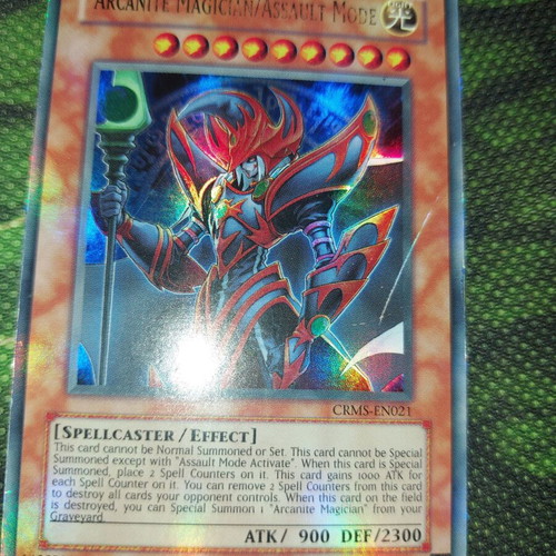 Arcanite Magician Assault Mode card used, ideal for spellcaster collectors