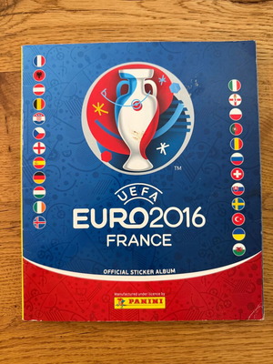Άλμπουμ αυτοκόλλητων Panini UEFA Euro 2016 μεταχειρισμένο, 100% συμπληρωμένο