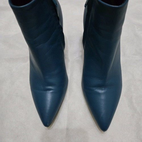 Anna F boots petrol leather size 37 like new