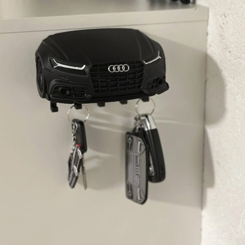 3D Audi Key Holder wall-mounted premium style like new, black