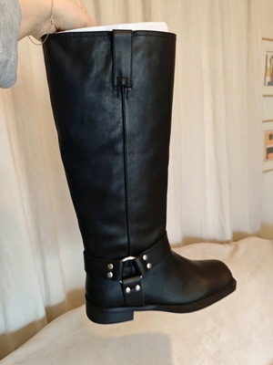 Tony Bianco Biker Boots Black New Size 40.5