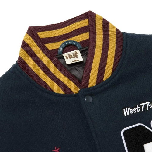 HUF x Miles Davis Pangaea Varsity Jacket new, men's size L, wool blend