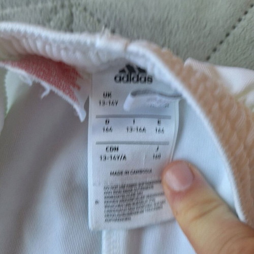 Adidas shorts pack of 2 like new, size 164, white