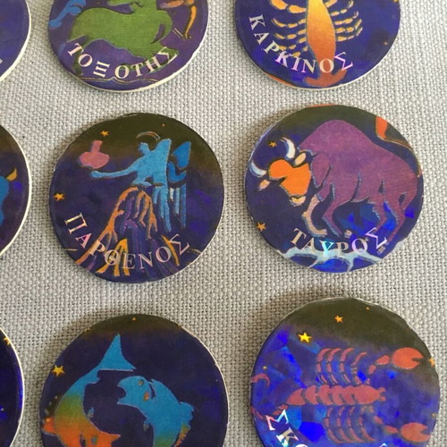 Zodiac caps like new, pack of 12 from Psilikoko 90s collection 1