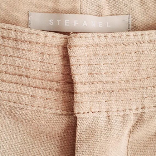 Stefanel velvet pants beige, new, 100% cotton, size S