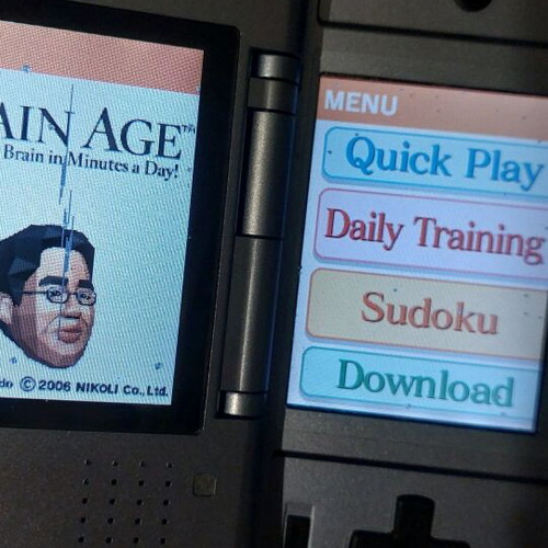 Nintendo DS Brain Age cartridge like new with bonus Brain Training