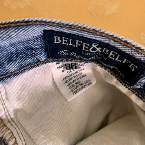 Vintage Belfe & Belfe men's jeans made in Italy, used