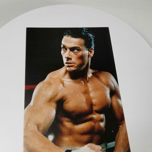Vintage Jean-Claude Van Damme postcard used, collectible edition Heroes Publishing