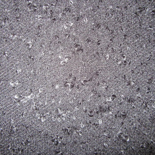 Wool fabric whole wool boucle type black new