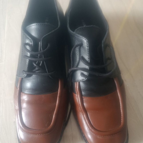 Fratelli Petridi moccasins size 37 like new, two-tone black and brown