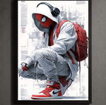 Spiderman framed poster 30x40cm