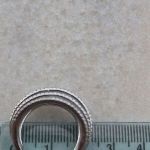 Folli Follie silver ring with zircon, like new, size 18mm