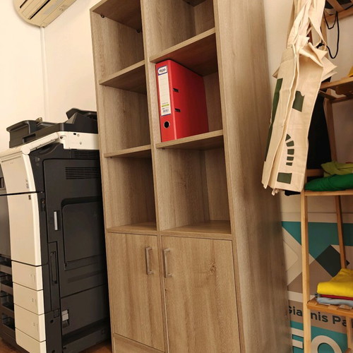 Melamine bookcases set of 2 like new, 70x160x35cm
