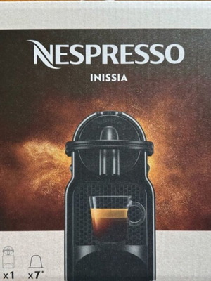Nespresso Original Inissia μαύρη καινούργια
