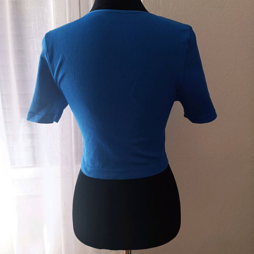 Primark crop top royal blue medium like new