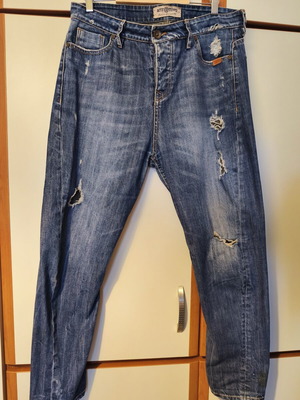 Attrattivo women's boyfriend jeans like new, blue, size M
