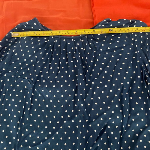 Green polka dot blouse, medium size