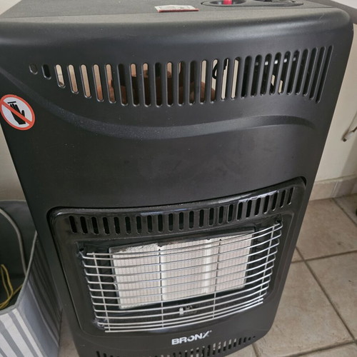 Heater used with bottle of gas