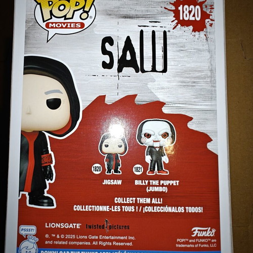 Funko Pop! Movies Saw Jigsaw #1820 new