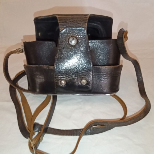 Zenit leather camera case vintage used, KMZ export 1970–1975