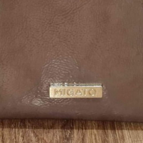 Migato shoulder bag new, brown and gold
