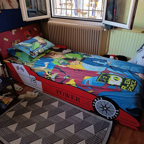 Children's bed with mattress, almost unused