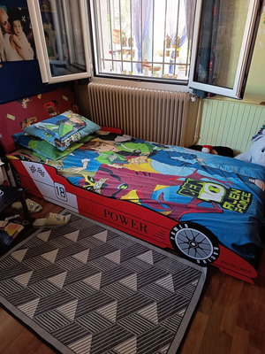 Children's bed with mattress, almost unused
