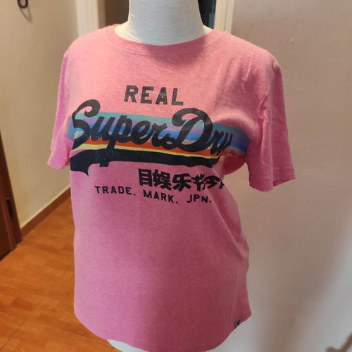 Superdry t-shirt used, pink, size M